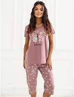 DU PI FP 300.94 tmavoružové pyžamo DU PI FP 300.94 tmavoružové pyžamo