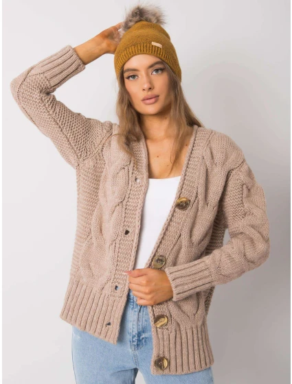 Dámska čiapka 69 tmavo žltá