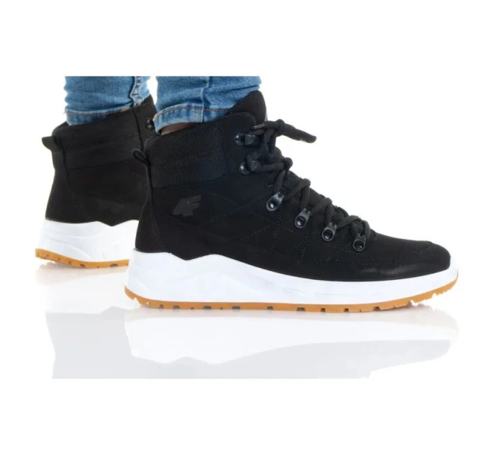 Dámská sportovní kotníková obuv W model 19752218 Černá s bílou - 4F