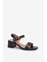 Sandále na podpätku model 225113 Krok vo veľkom štýle