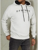 Pánska sivá mikina s potlačou FashionStreet BX5679