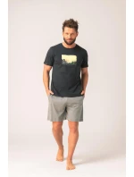 Pánske pyžamo Key MNS 637 A26 cr/r 3XL-4XL