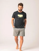 Pánske pyžamo Key MNS 637 A26 cr/r 3XL-4XL