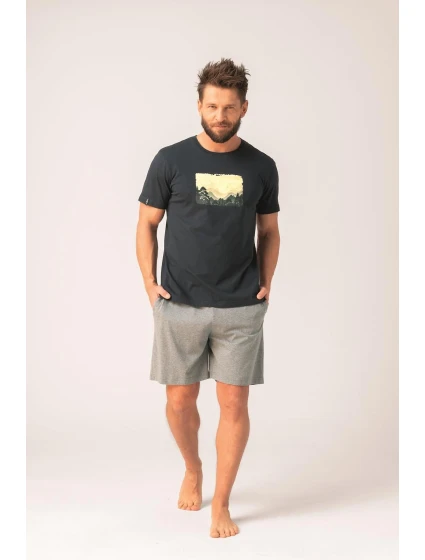 Pánske pyžamo Key MNS 637 A26 cr/r 3XL-4XL