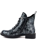 Dámské lakované kotníkové boty, šedé, model 22400044 - S.Barski Dámské lakované kotníkové boty, šedé, model 22400044 - S.Barski