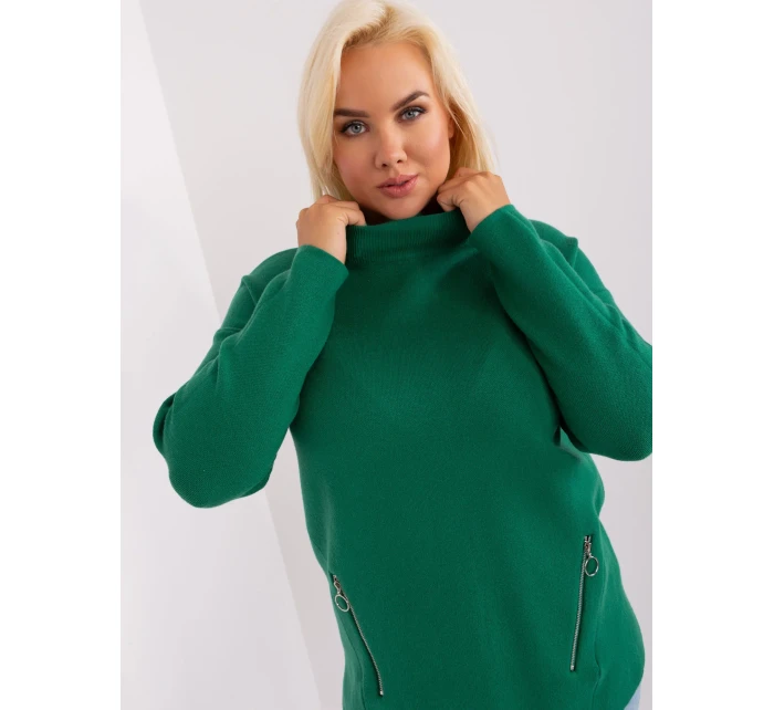 Sweter PM SW model 18909372 ciemny zielony - FPrice