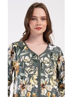 Dámske domáce šaty s trojštvrťovými rukávmi Marie Dámske domáce šaty s trojštvrťovými rukávmi Marie