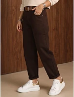 Jeansy damskie mom fit z paskiem model 22554654 - FashionStreet Jeansy damskie mom fit z paskiem model 22554654 - FashionStreet