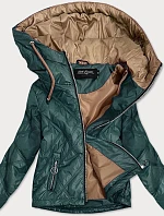 DÁMSKA ĽAHKÁ BUNDA S KAPUCŇOU ZELENÁ (BH2004)