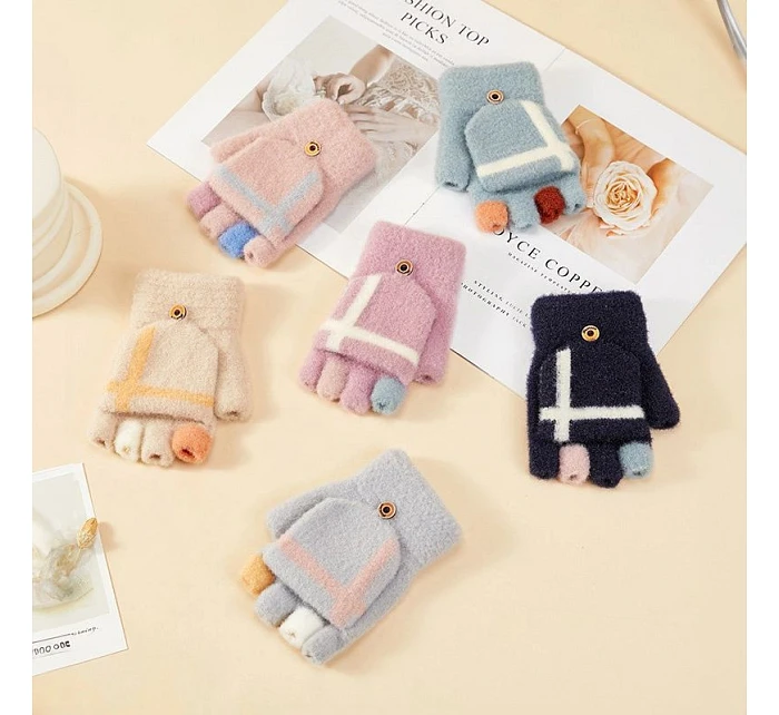 Dámské / dětské zimní palčáky - šedé dámské