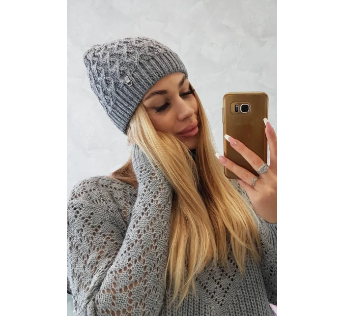 Fleecová čiapka Roma K224 tmavo šedá Fleecová čiapka Roma K224 tmavo šedá