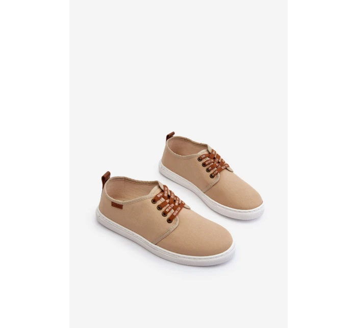 Tenisówki Trampki Męskie Big Star NN176001 Memory Foam System Beżowe