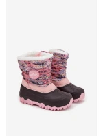 Dětské zimní boty pro dívky na zip Lee Cooper LCJ-25-10-3770 růžové Dětské zimní boty pro dívky na zip Lee Cooper LCJ-25-10-3770 růžové