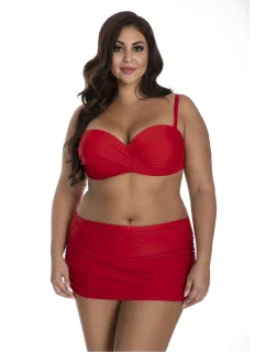 Dámske dvojdielne plavky 614 červené Barontex - Primo