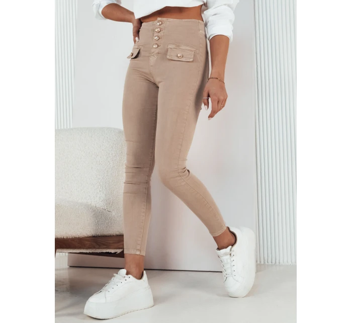 Dámské džínové kalhoty light beige Dstreet model 21971640 - FashionStreet Dámské džínové kalhoty light beige Dstreet model 21971640 - FashionStreet
