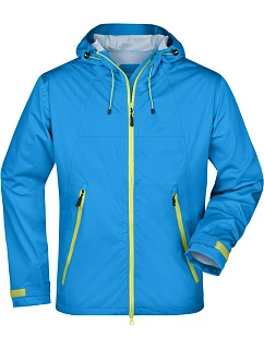 Daiber JN 1098 Pánska 3-vrstvová softshellová bunda 02.1098 aqua/acid yellow