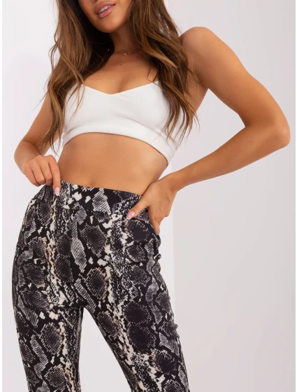 DHJ nohavice SP 13926 7.52P čierna a béžová DHJ nohavice SP 13926 7.52P čierna a béžová