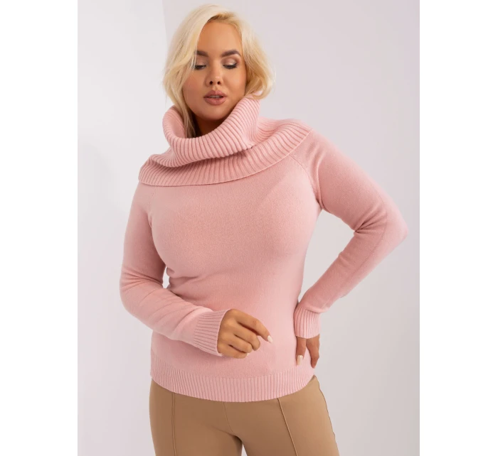 Sweter PM SW model 18949054 jasny różowy - FPrice Sweter PM SW model 18949054 jasny różowy - FPrice