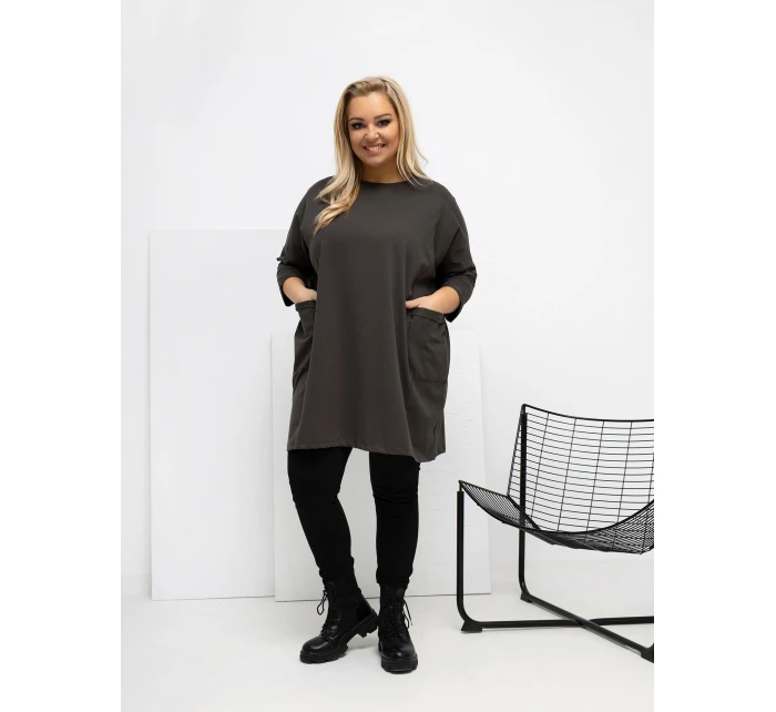 Blúzka RV BZ A1076.00 tmavá khaki Blúzka RV BZ A1076.00 tmavá khaki