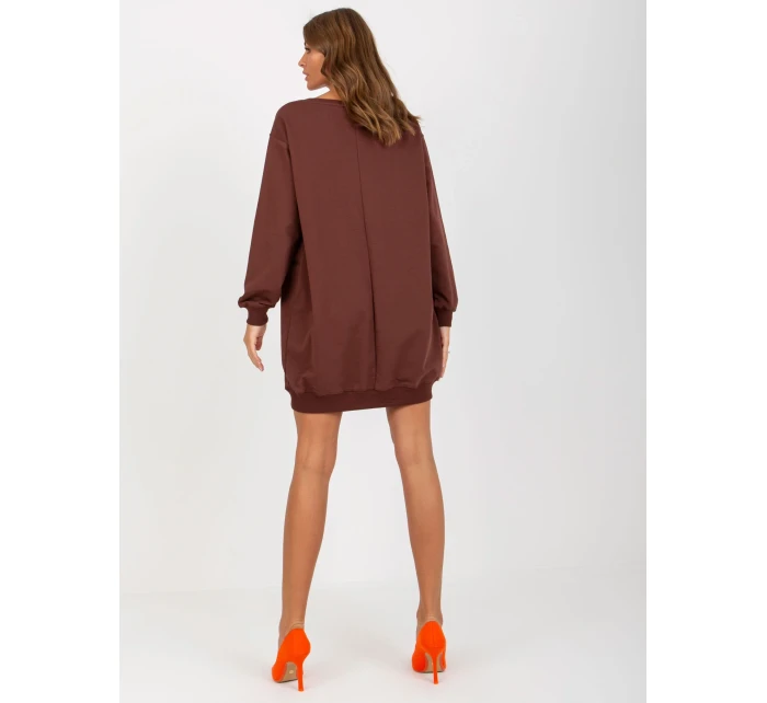 Mikina VI BL 3075.64P tmavo hnedá