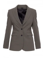 Blejzr s khaki barva model 21319159 - STYLOVE Blejzr s khaki barva model 21319159 - STYLOVE