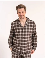 Pyžamo Moraj PDM5700-003 s dlhými rukávmi, veľkosti M–4XL, na zapínanie