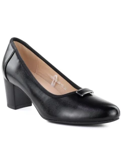 Čierne lodičky na podpätku Vinceza 58622