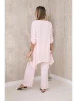 Súprava blúzka + nohavice s príveskom svetlo púdrovo ružová Súprava blúzka + nohavice s príveskom svetlo púdrovo ružová