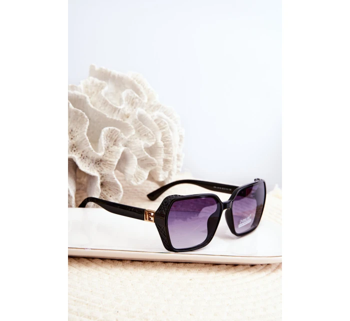 Damskie Cieniowane Okulary Przeciwsłoneczne UV400 Czarne