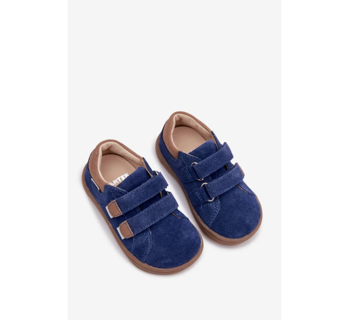 Kožené Dětské Polobotky Barefoot S  Tmavě Modré model 21958949 - Bartek S.A.