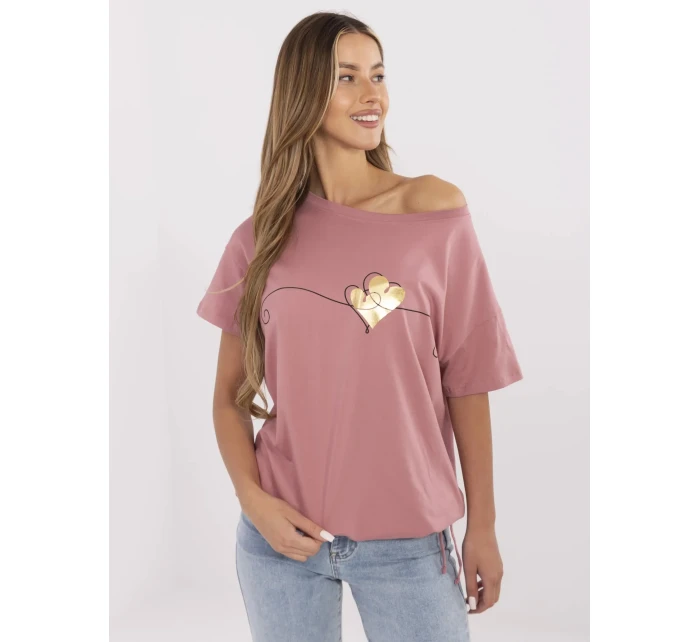 Tričko CLM TS 1017.03 tmavoružové