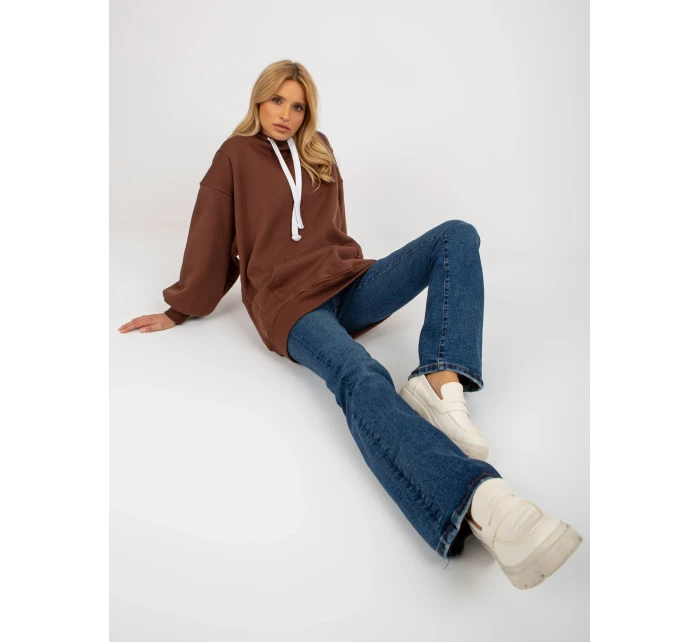 Dámska mikina EM BL 694.20x tmavo hnedá - FPrice Dámska mikina EM BL 694.20x tmavo hnedá - FPrice