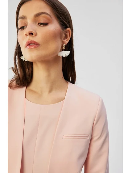 model 19647529 Blejzr s otevřenou přední částí pudrový - STYLOVE