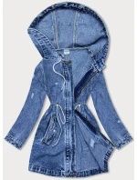 Volná dámská džínová bunda ve světle modré barvě model 18845683 - Good looking Volná dámská džínová bunda ve světle modré barvě model 18845683 - Good looking