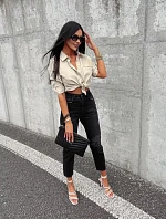 Dámska košeľa 286144 khaki - Ola Voga