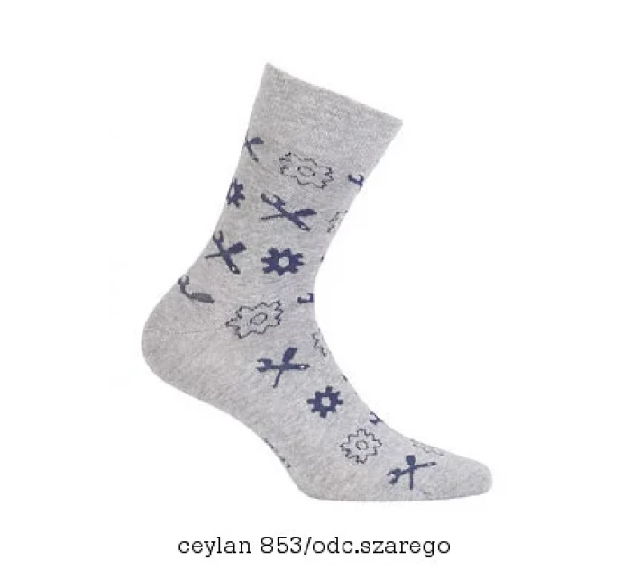 Pánske ponožky Wola Perfect Man vzorované W 94N03 Casual