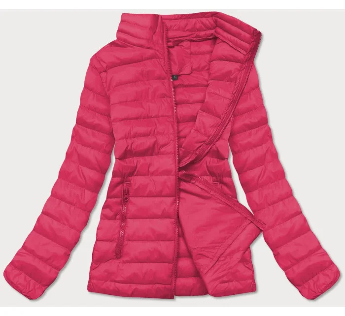 Ľahká ružová dámska prešívaná bunda (20311-266) Ľahká ružová dámska prešívaná bunda (20311-266)