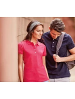 Russell Athletic 566F Dámske elastické polo tričko z piké 10.566F fuchsiová