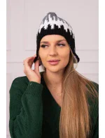 Dámská čepice tmavě model 18752469 - K-Fashion Dámská čepice tmavě model 18752469 - K-Fashion
