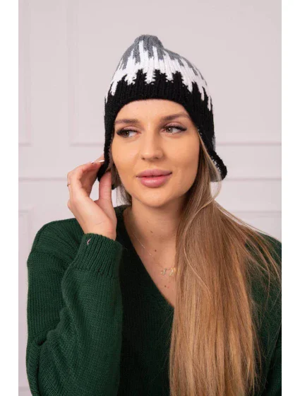 Dámská čepice tmavě model 18752469 - K-Fashion Dámská čepice tmavě model 18752469 - K-Fashion