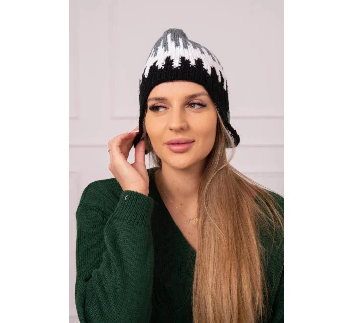 Dámská čepice tmavě model 18752469 - K-Fashion Dámská čepice tmavě model 18752469 - K-Fashion