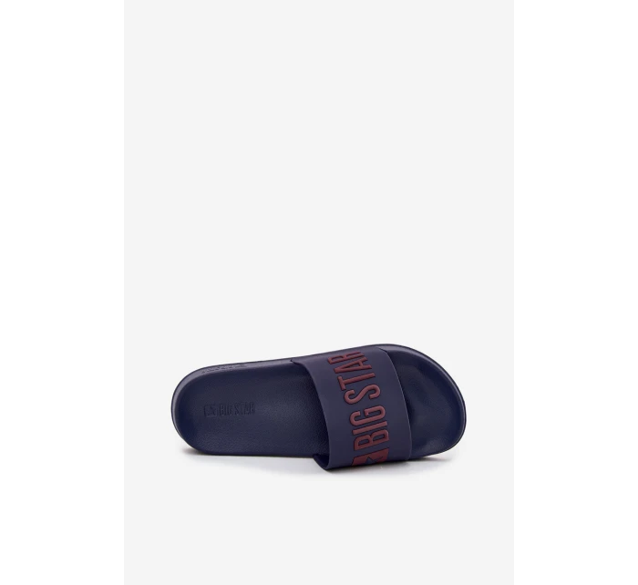 Pánské Pantofle Big Star model 21706465 Modré - Big Star Shoes Pánské Pantofle Big Star model 21706465 Modré - Big Star Shoes