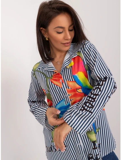 Košeľa DHJ KS 18850 1.99 námornícka a biela