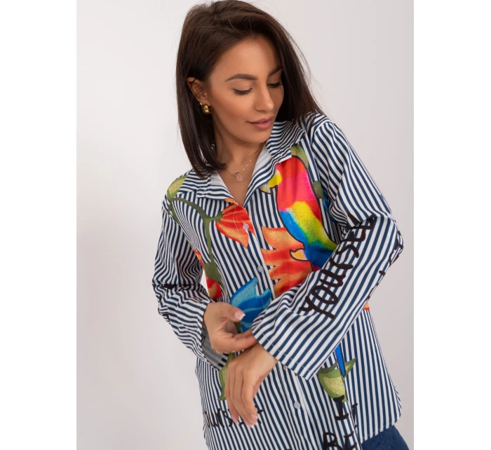 Košeľa DHJ KS 18850 1.99 námornícka a biela