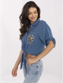 DHJ košeľa KS 8595 1.66 tmavomodrá