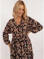 Šaty DHJ SK 19861 7.94 čierno-béžové Šaty DHJ SK 19861 7.94 čierno-béžové