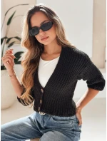 dámský svetr černý Dstreet model 21967048 - FashionStreet dámský svetr černý Dstreet model 21967048 - FashionStreet