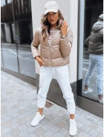 Dámska prešívaná bunda LOLAROSE beige FashionStreet TY3738