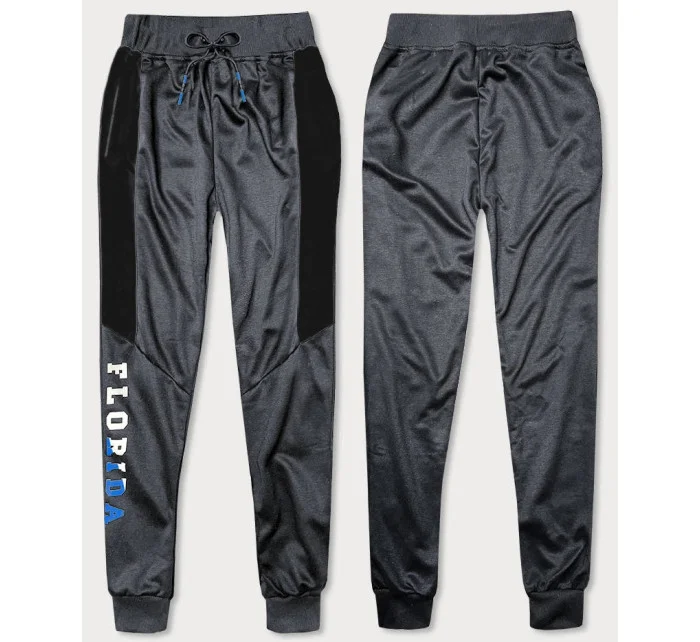 Tmavosivé pánske teplákové nohavice (8K199)