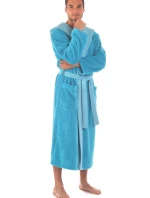 Pánsky župan Tampa duo s kapucňou 3959 tyrkysový - Vestis